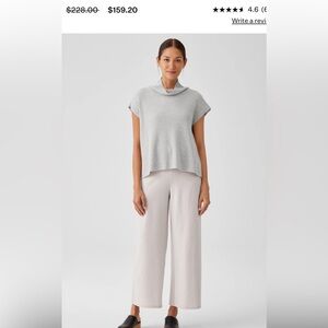 Eileen Fisher Cream Cropped Pants